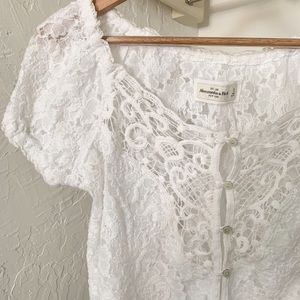 Abercrombie Lacy White Top